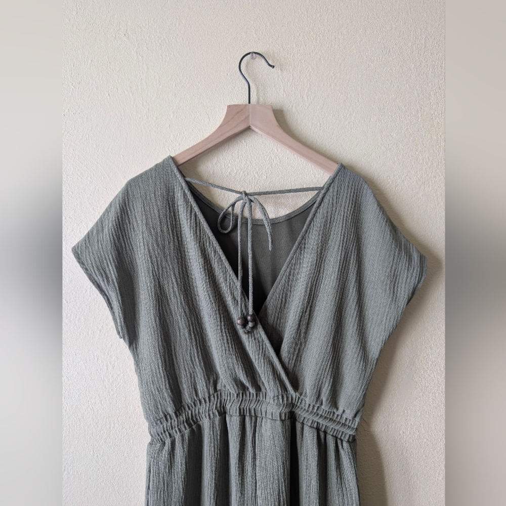 Sojourn Sage Green Linen Romper